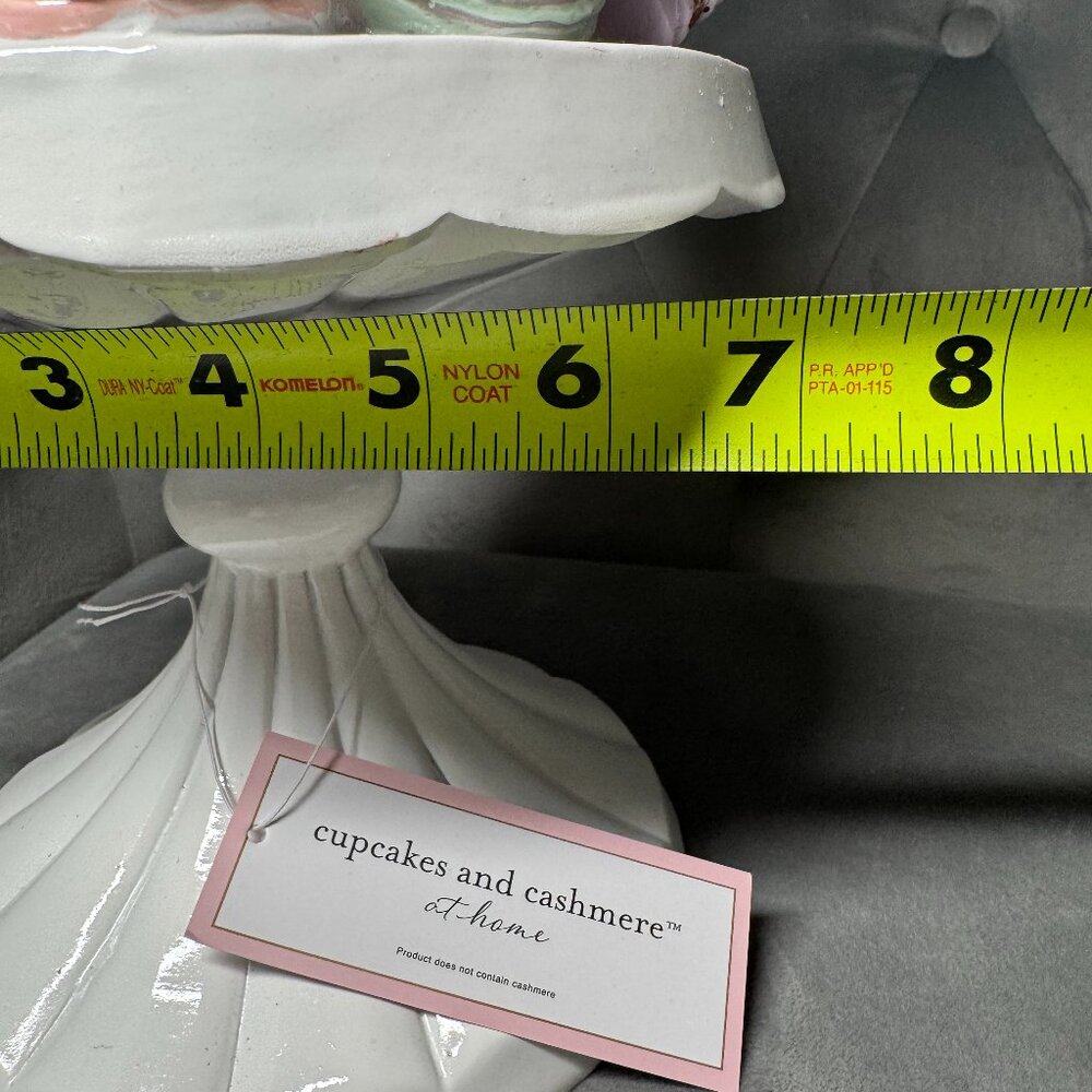 Cupcakes & Cashmere Easter Macaroons Bunny Topiary Tree Cake Pedestal NWT - Picture 11 of 12